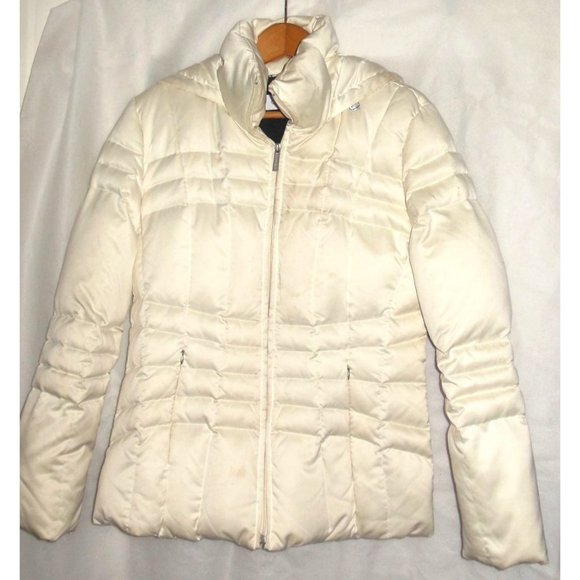 Calvin Klein Jackets & Blazers - Calvin Klein Womens Down Puffer Jacket with Attached Hood White